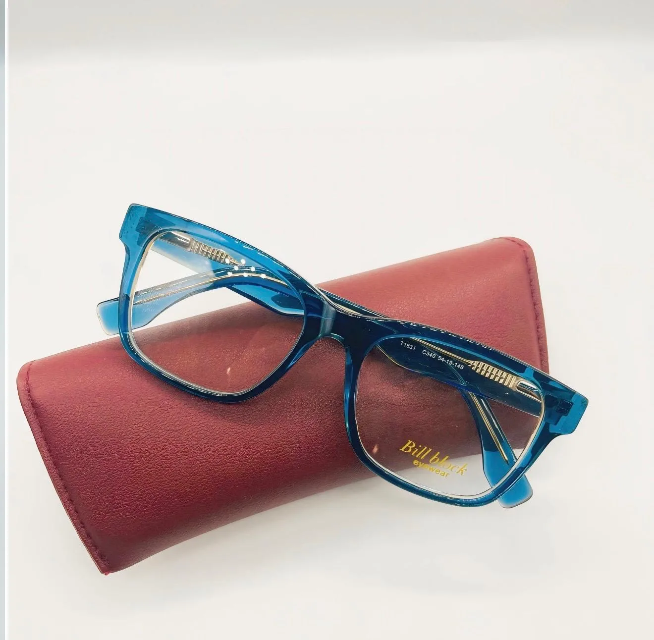 Montures de Lunettes Bill Block Eyewear Bleues Translucides