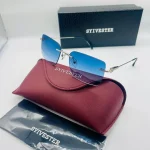 Lunettes de Soleil Cartier Panthère Sans Monture Or Rose Verres Marron