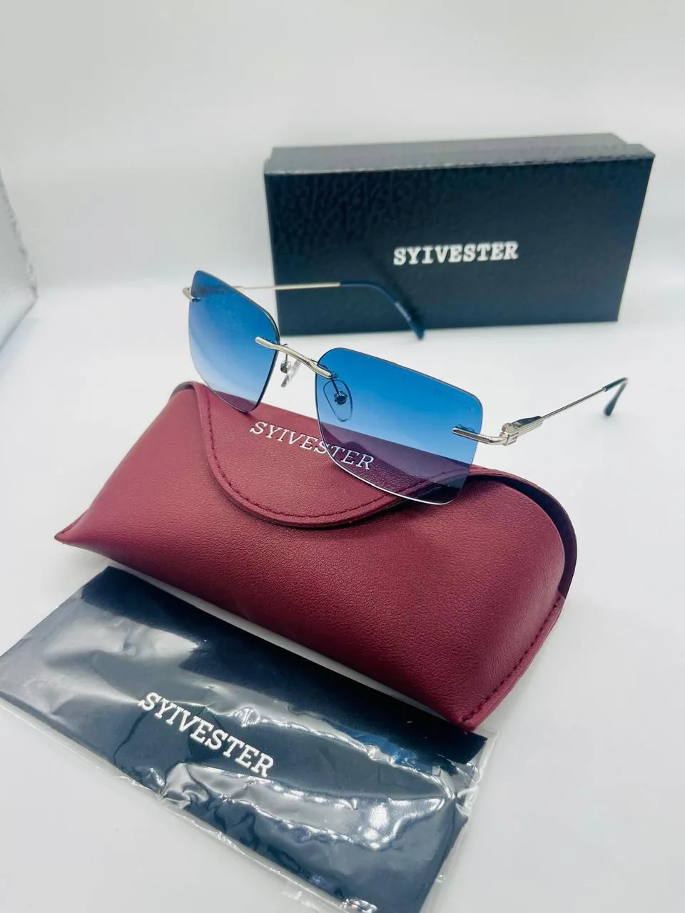 Lunettes de Soleil Cartier Panthère Sans Monture Or Rose Verres Marron