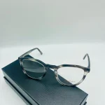 Lunettes de Vue Rondes Écailles Grises | David Ayer Eyewear