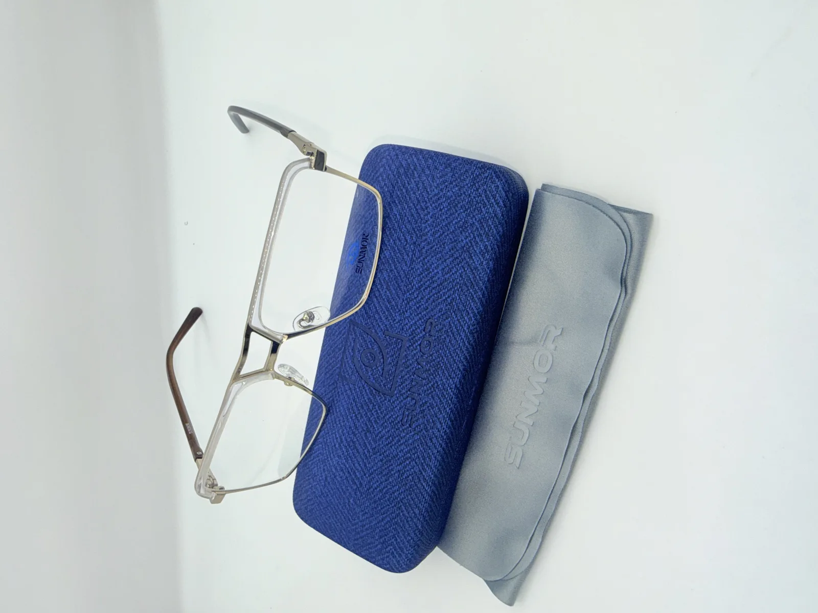 Monture Lunettes SUNMOR | Design Doré & Transparent Élégant